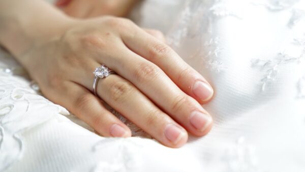 wearing a ring on left ring finger, not married