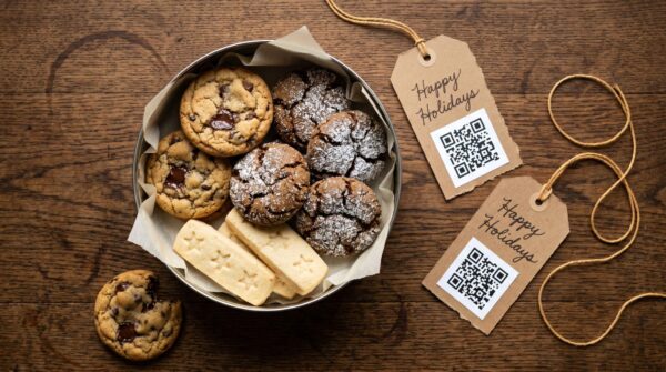 holiday cookie gift tags, qr code gift tags, holiday gift ideas 2023, cookie gift packaging, personalized gift tags, holiday gifting trends, christmas gift tags qr codes, gift tag qr codes, seasonal gift packaging, holiday gifting innovations